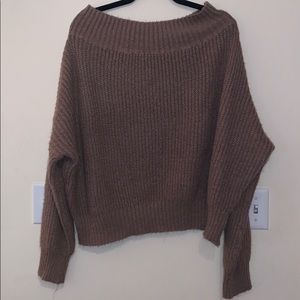 Off the shoulder sweater